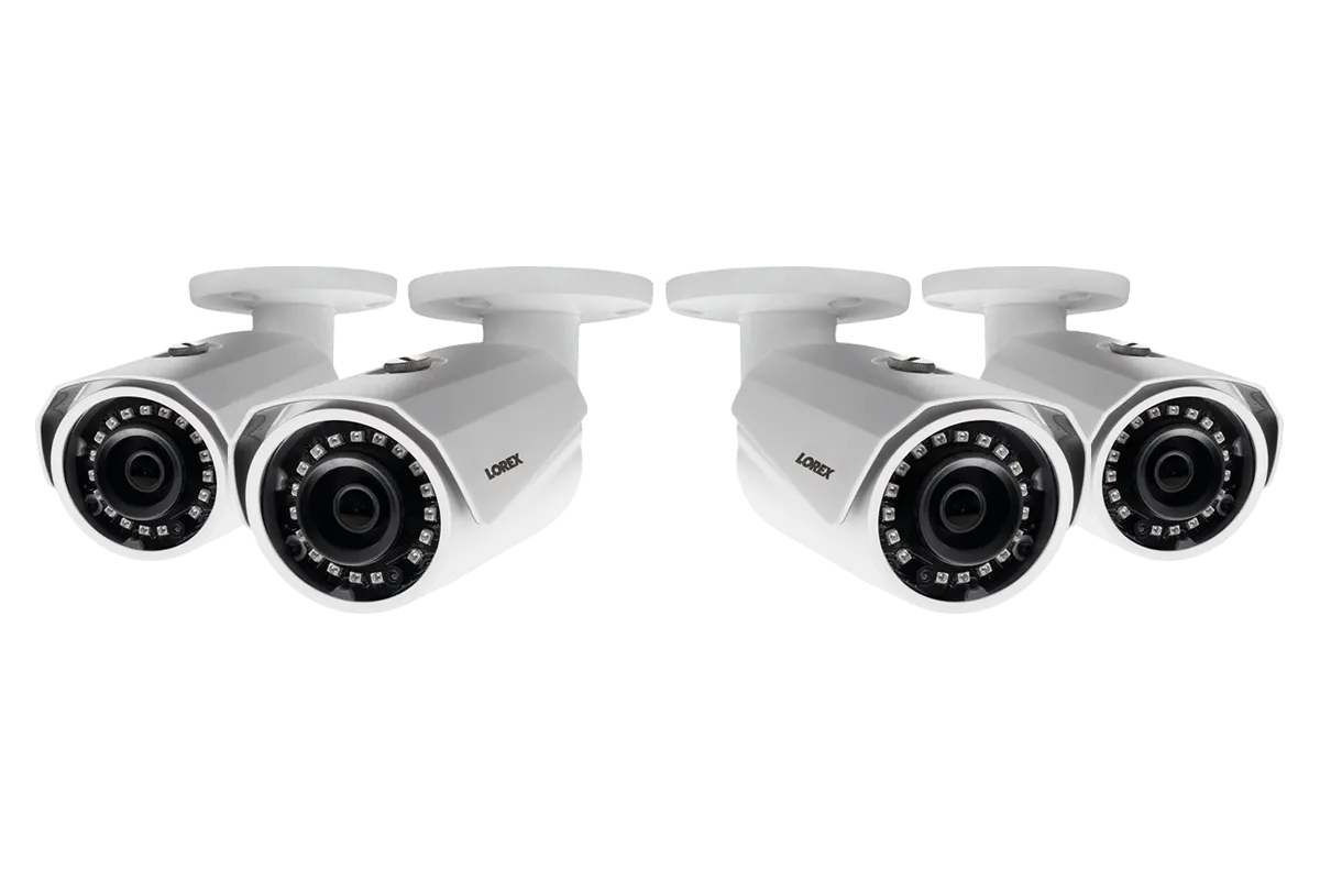 2K SuperHD Weatherproof Night-Vision Security Camera (4-pack)
