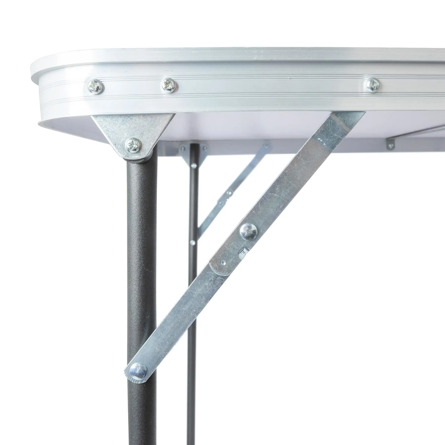 80cm x 60cm Folding Metal Camping Table - By Harbour Housewares