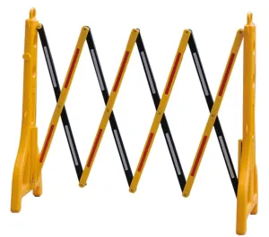 Aiko Yellow & Black 2.5m Plastic Portable Expandable Barricade | Model : GATE-7610