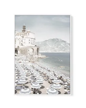 Amalfi Coast Life III | Framed Canvas Art Print