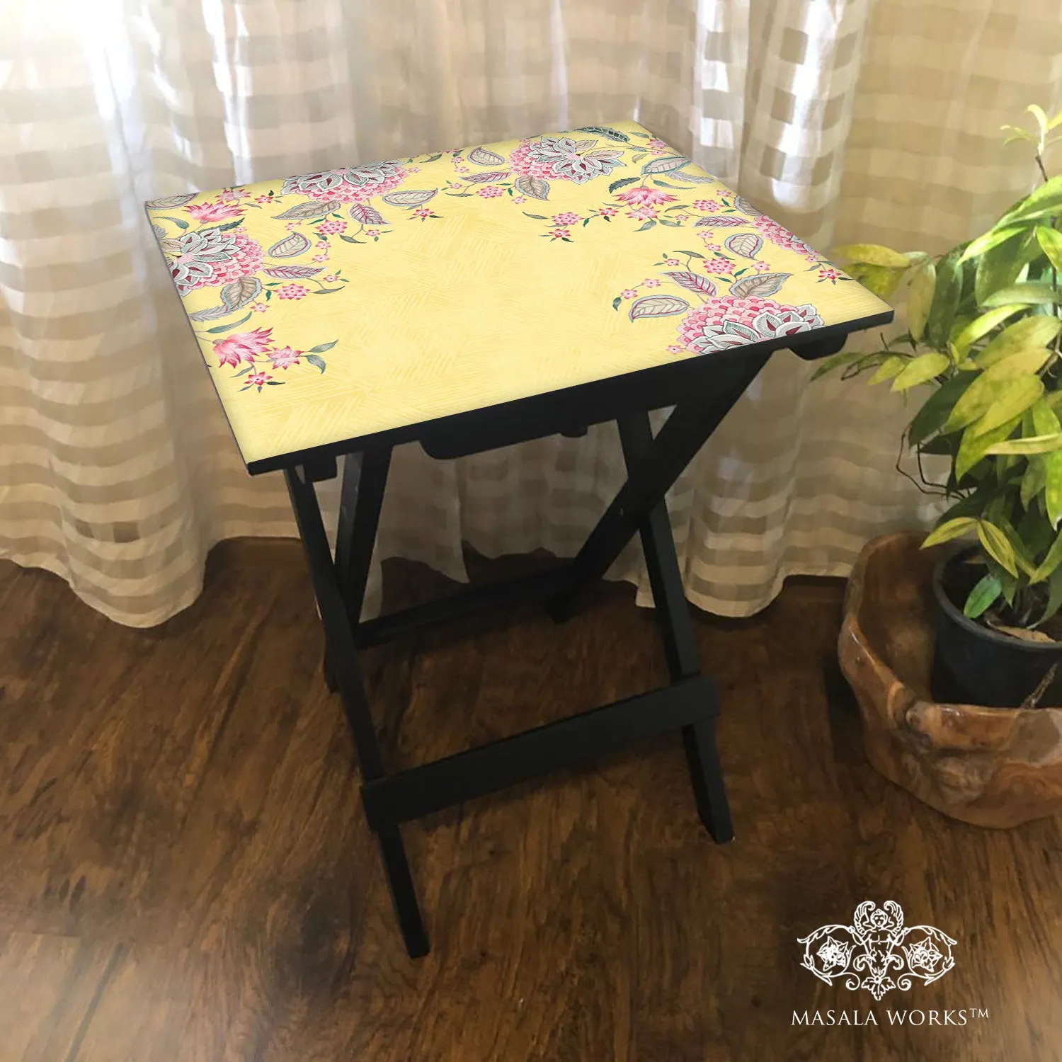 Asters Chintz Folding Table