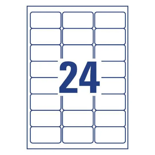 Avery Weatherproof film labels63.5 x 33.9 mm - (L4773REV-20)