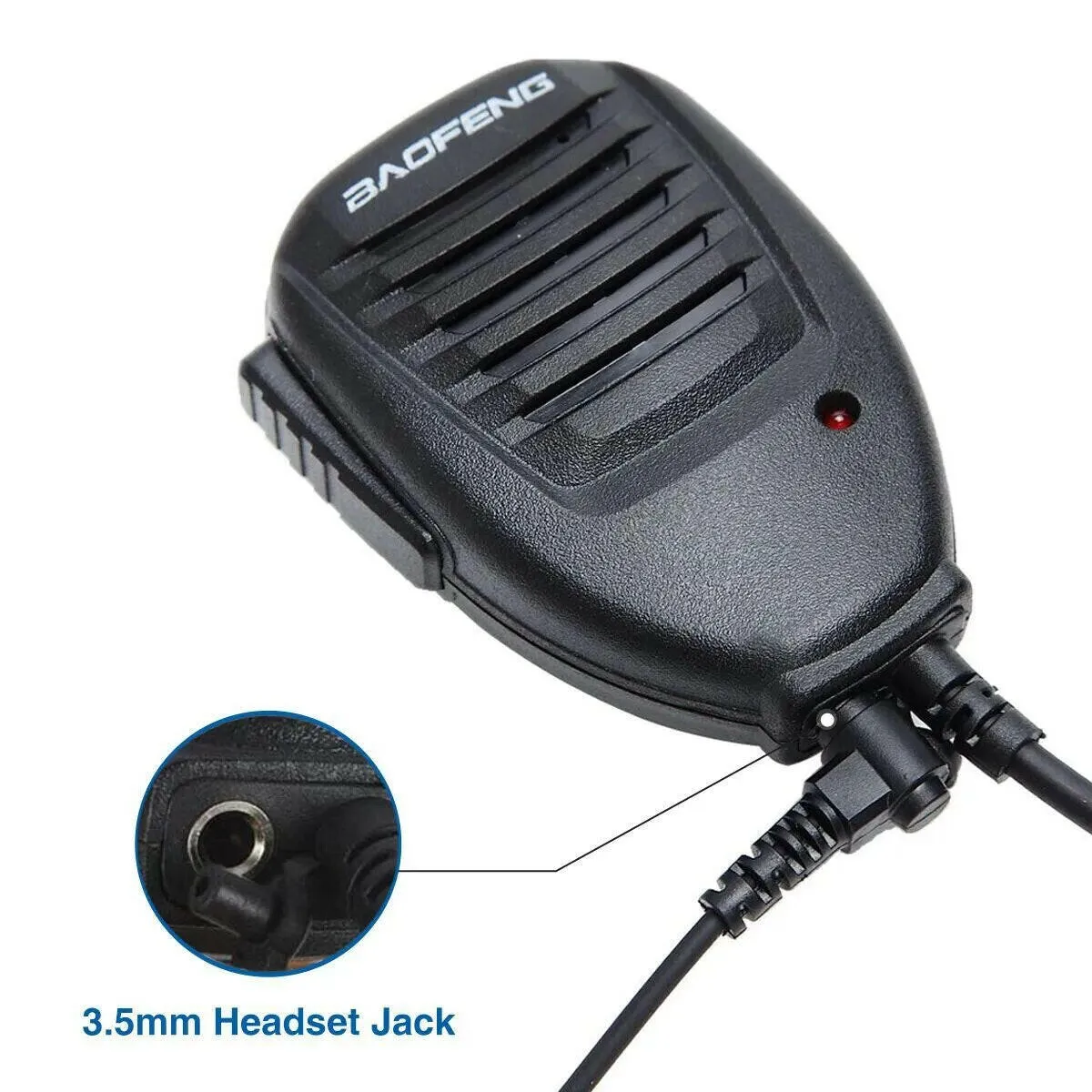 Baofeng Walkie Talkie UV 9R Plus Speaker Microphone 2 Way Radio Waterproof PTT Speaker Mic for UV9R Plus Pro BF A58 BF 9700