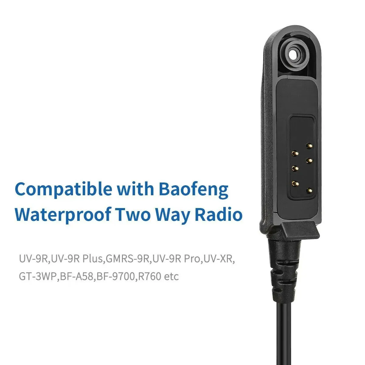 Baofeng Walkie Talkie UV 9R Plus Speaker Microphone 2 Way Radio Waterproof PTT Speaker Mic for UV9R Plus Pro BF A58 BF 9700