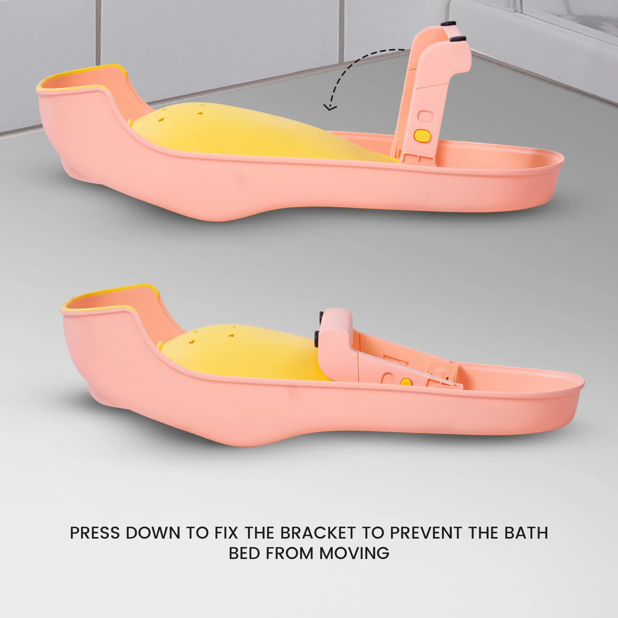 Baybee Foldable Baby Bather for Baby, Newborn Baby Bath Chair Seat with 2 Position Recline