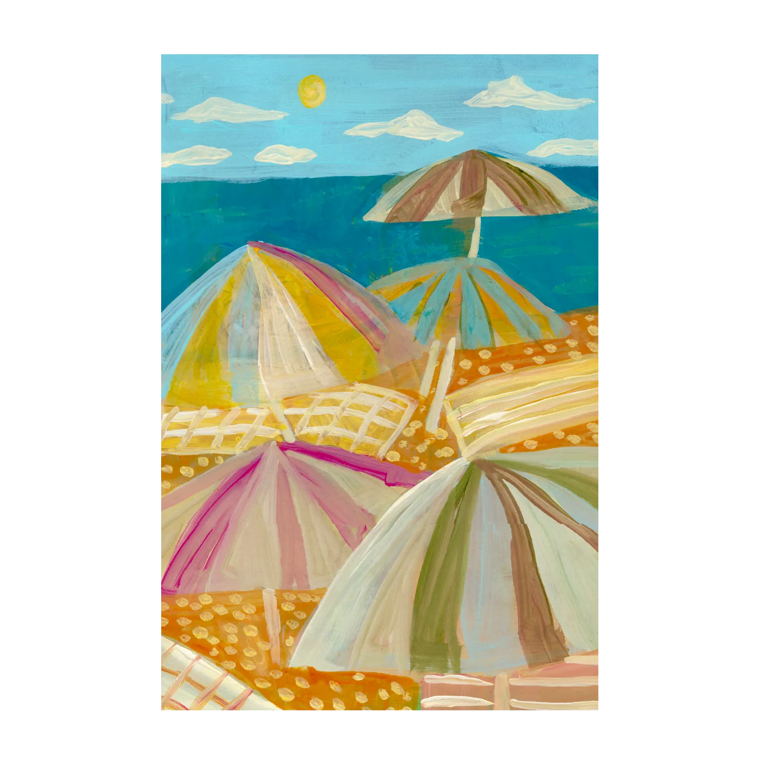 Beach Umbrellas , By Eleanor Baker