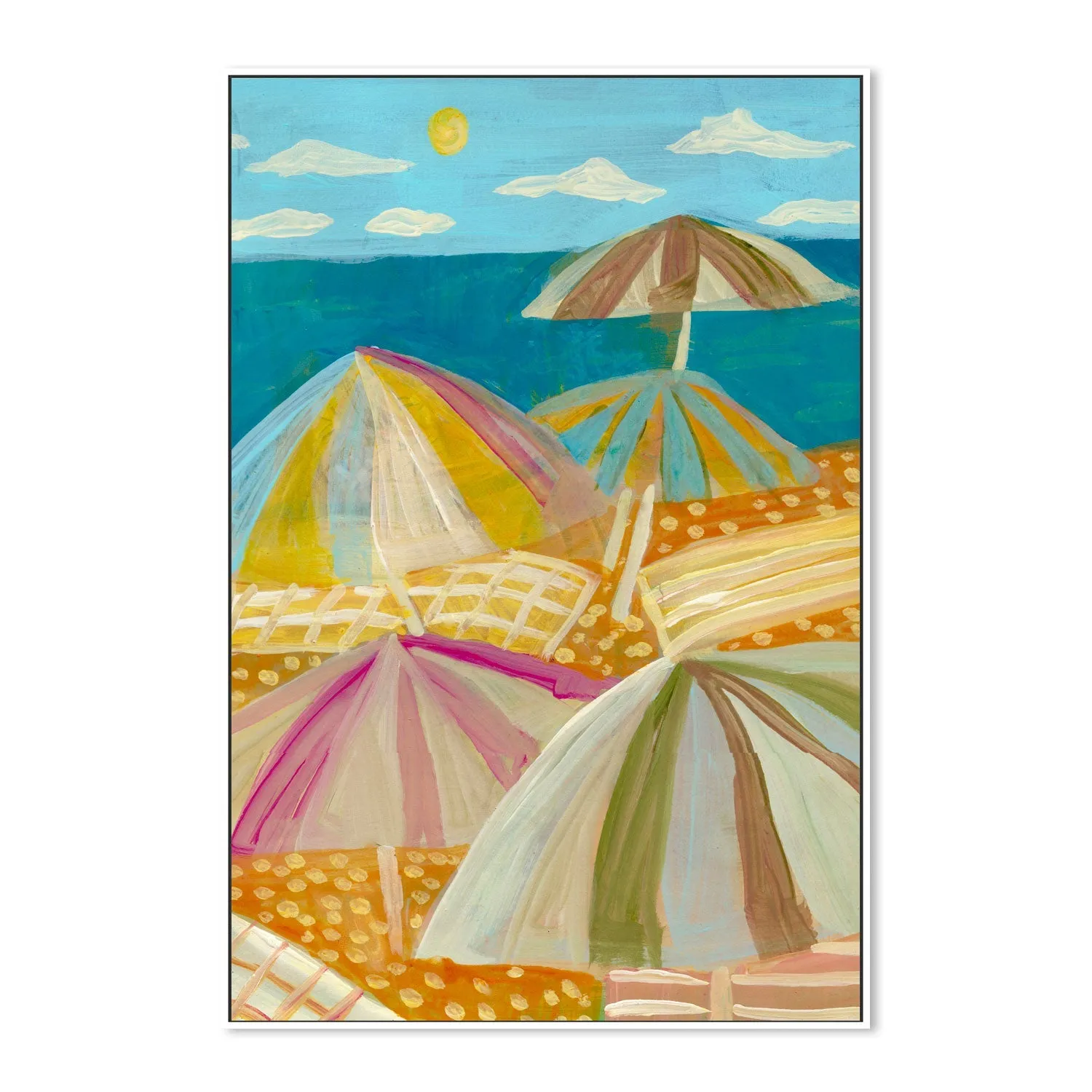 Beach Umbrellas , By Eleanor Baker