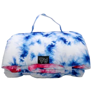 Big & Little Dogs - On The Go Pet Mat - Blue & Pink Tie Dye