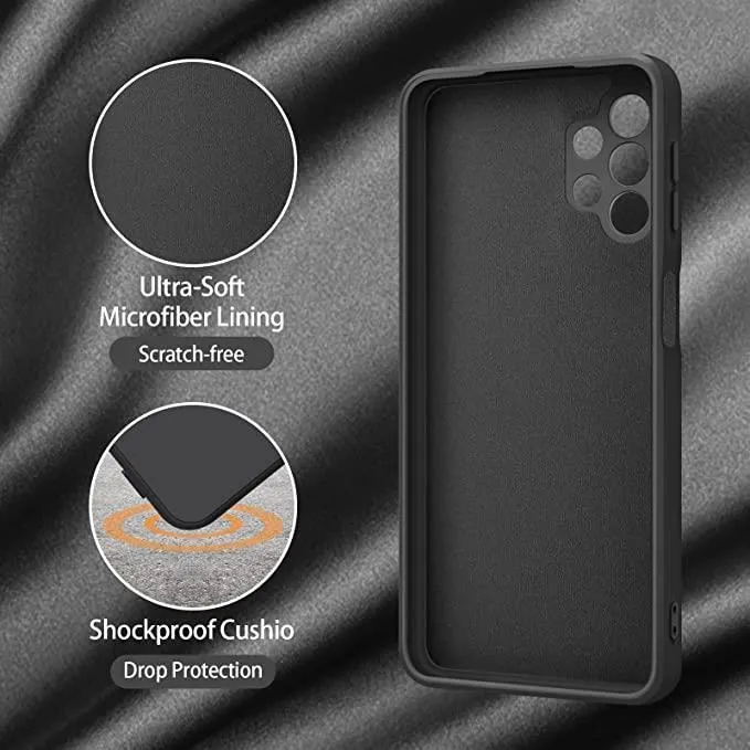 Black Gel Case Tough Shockproof Phone Case Gel Cover for Samsung Galaxy A32 5G