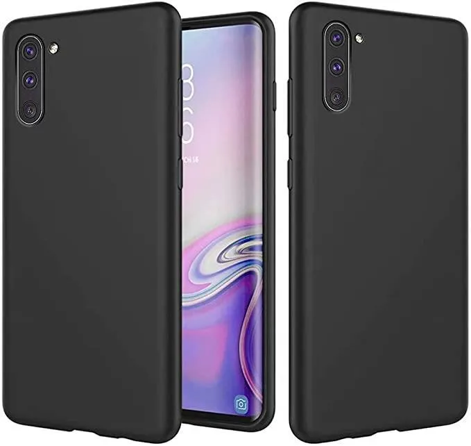 Black Gel Case Tough Shockproof Phone Case Gel Cover for Samsung Galaxy Note 10