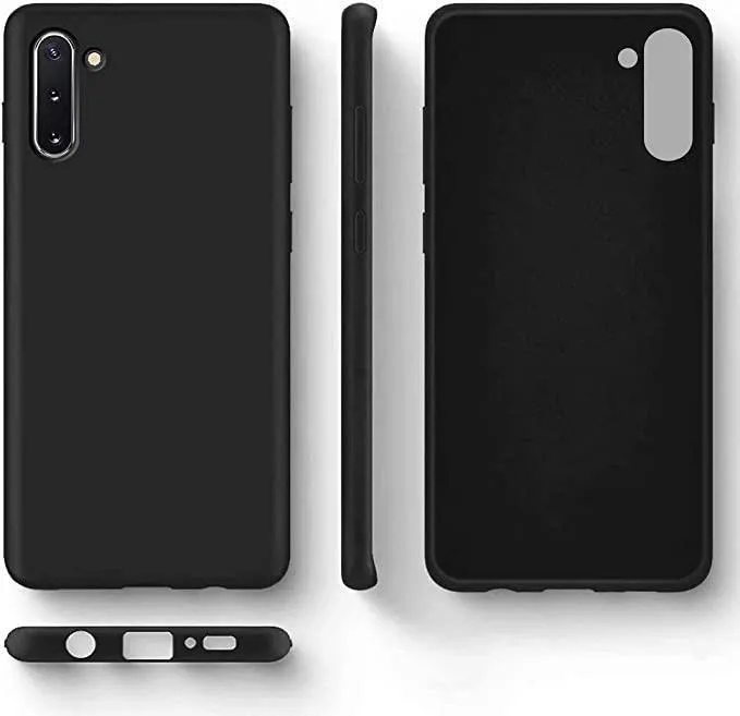 Black Gel Case Tough Shockproof Phone Case Gel Cover for Samsung Galaxy Note 10