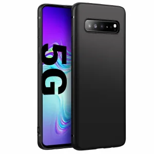 Black Gel Case Tough Shockproof Phone Case Gel Cover for Samsung Galaxy S10 Plus