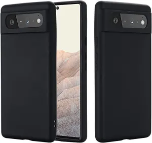 Black Gel Case Tough Shockproof Phone Case Gel Cover Skin for Google Pixel 6