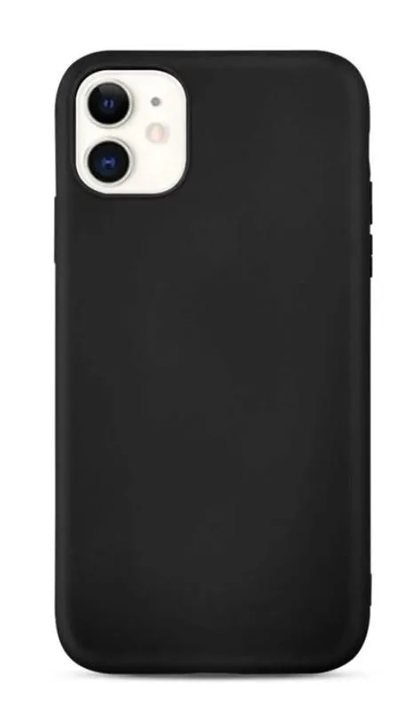 Black Gel Case Tough Shockproof Phone Case Gel Cover Skin for iPhone 12 MINI