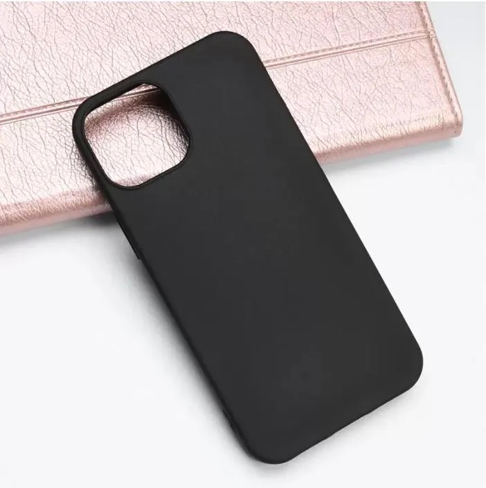 Black Gel Case Tough Shockproof Phone Case Gel Cover Skin for iPhone 12 MINI