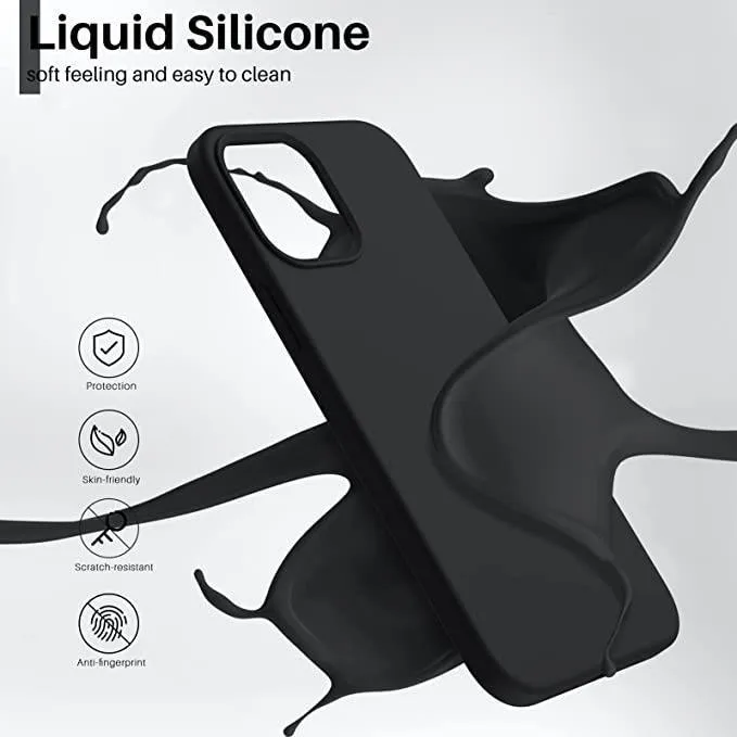 Black Gel Case Tough Shockproof Phone Case Gel Cover Skin for iPhone 12 PRO MAX