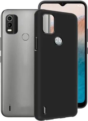Black Gel Case Tough Shockproof Phone Case Gel Cover Skin for Nokia C21 Plus