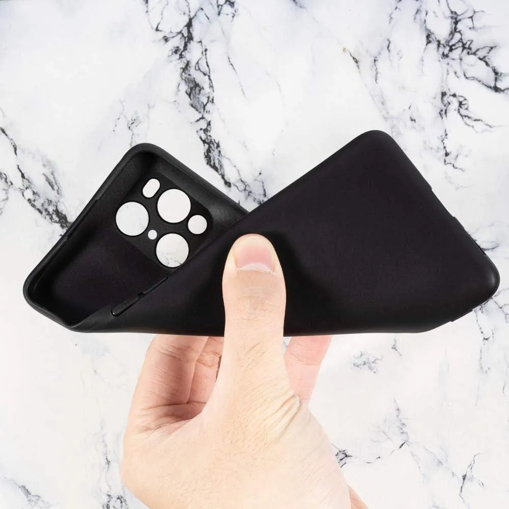 Black Gel Case Tough Shockproof Phone Case Gel Cover Skin for Oppo Find X3 Pro