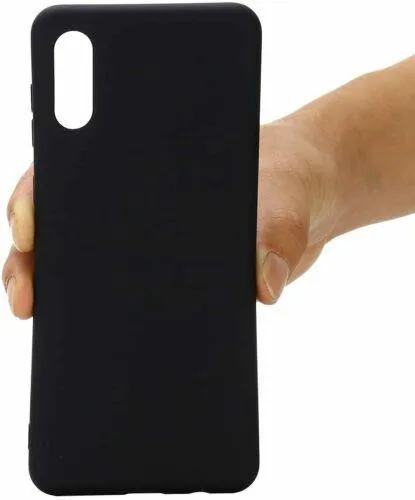 Black Gel Case Tough Shockproof Phone Case Gel Cover Skin for Samsung Galaxy A02