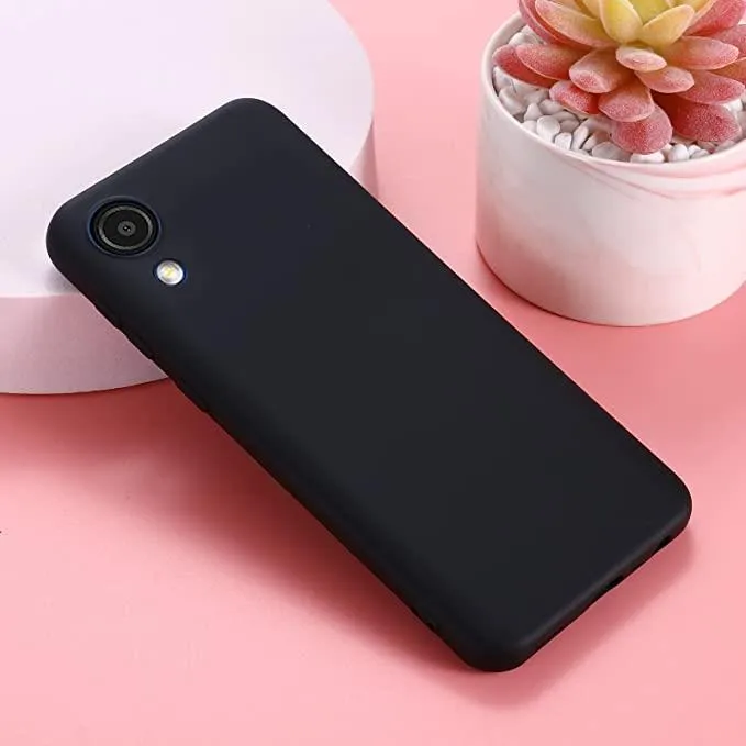 Black Gel Case Tough Shockproof Phone Case Gel Cover Skin for Samsung Galaxy A03 Core