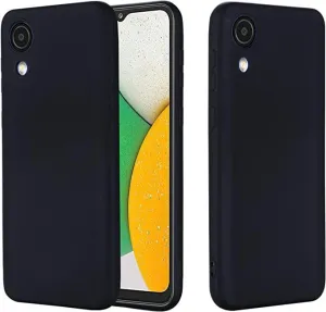 Black Gel Case Tough Shockproof Phone Case Gel Cover Skin for Samsung Galaxy A03 Core