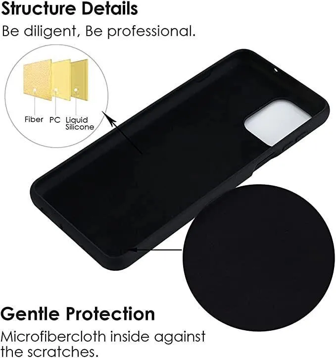 Black Gel Case Tough Shockproof Phone Case Gel Cover Skin for Samsung Galaxy A03 Core