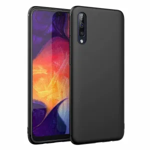 Black Gel Case Tough Shockproof Phone Case Gel Cover Skin for Samsung Galaxy A70