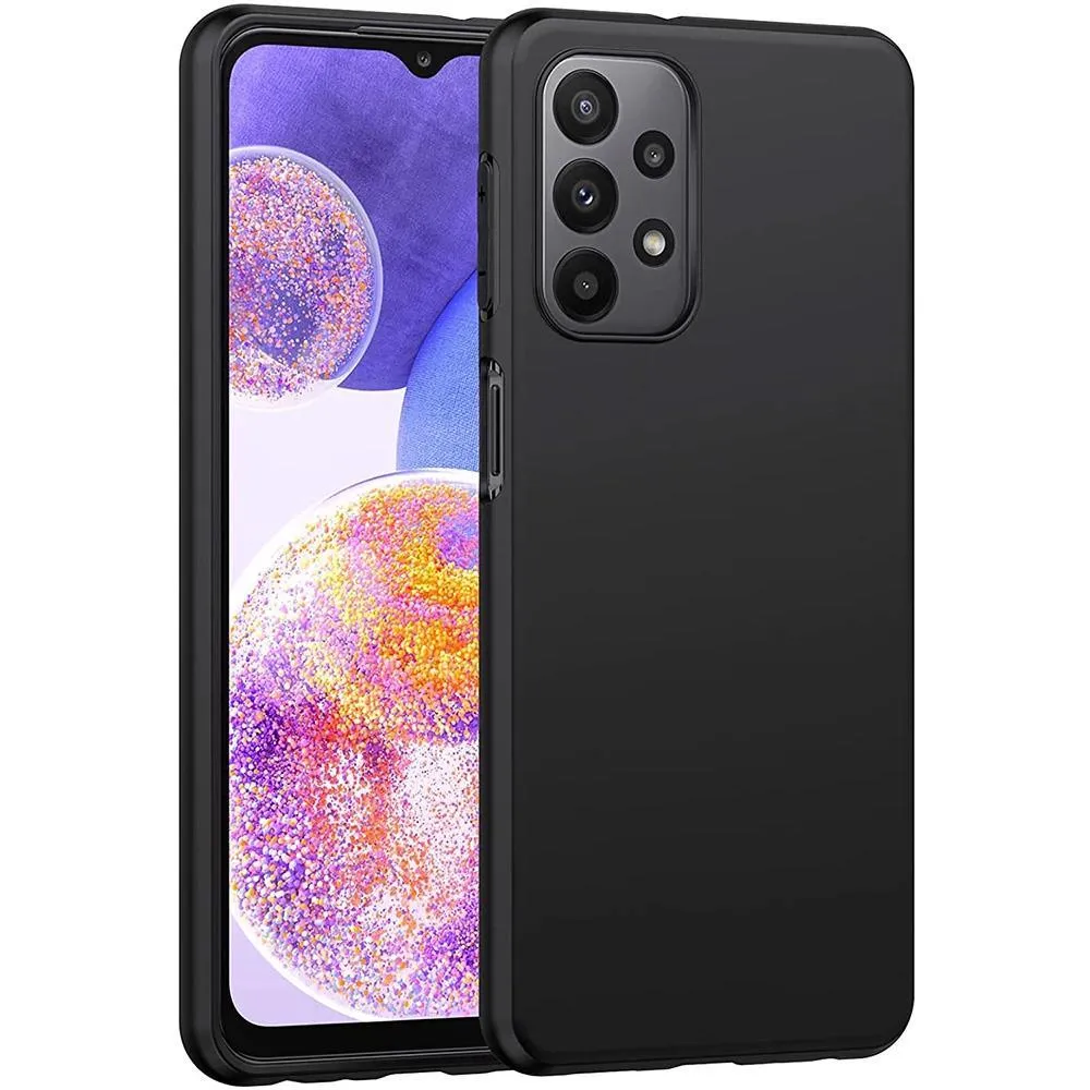 Black Gel Case Tough Shockproof Phone Case Gel Cover Skin for Samsung Galaxy A73 5G