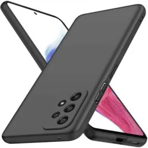 Black Gel Case Tough Shockproof Phone Case Gel Cover Skin for Samsung Galaxy A73 5G