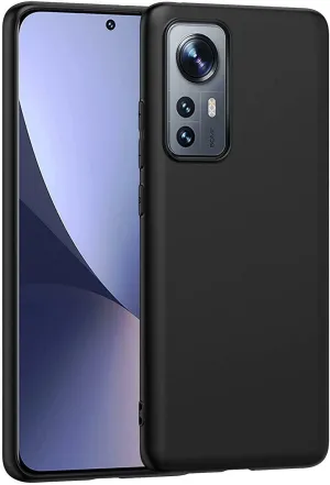 Black Gel Case Tough Shockproof Phone Case Gel Cover Skin for Xiaomi 12 PRO