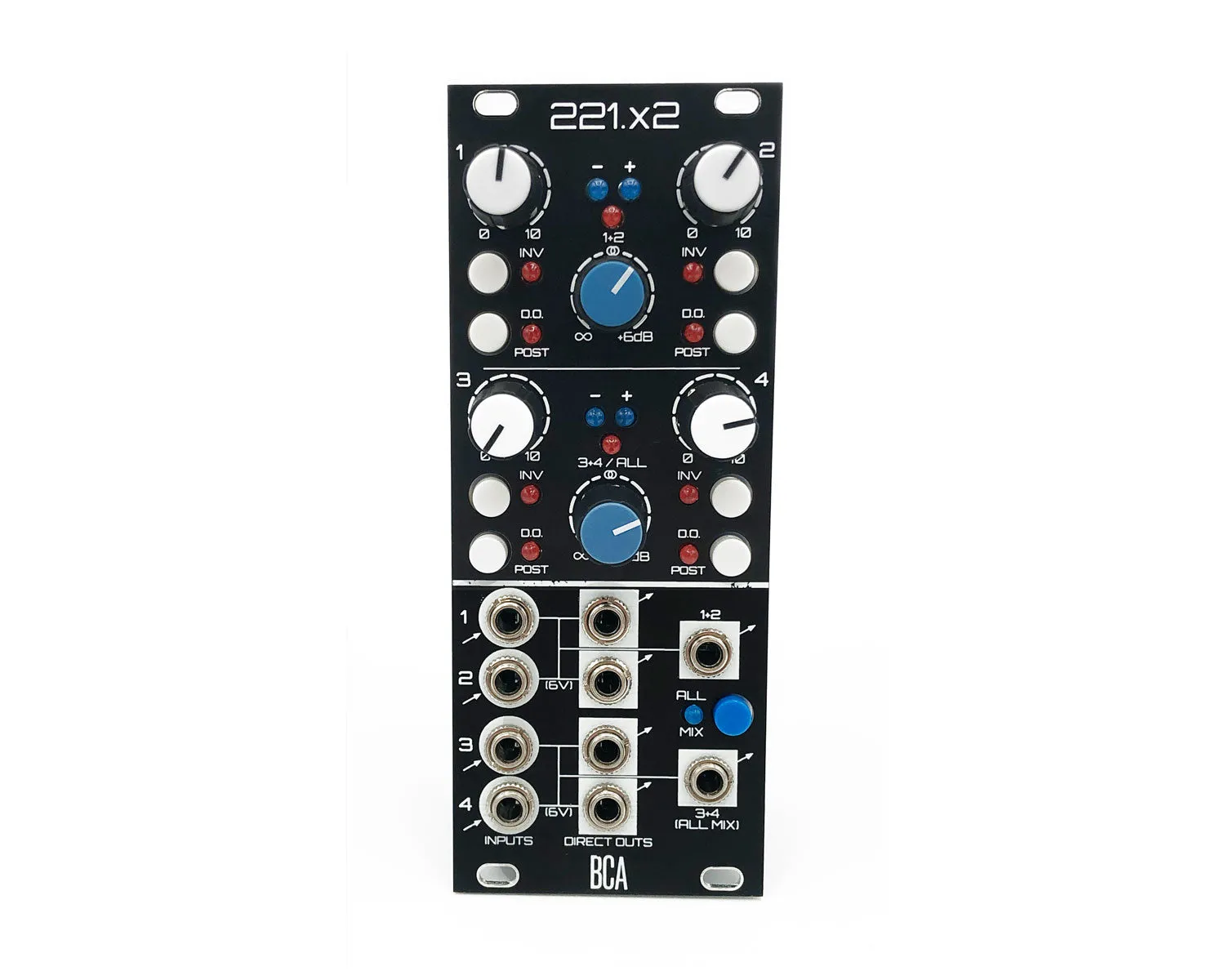 Blood Cells Audio 221.x2 Expandable 4-Channel Audio and CV Utility