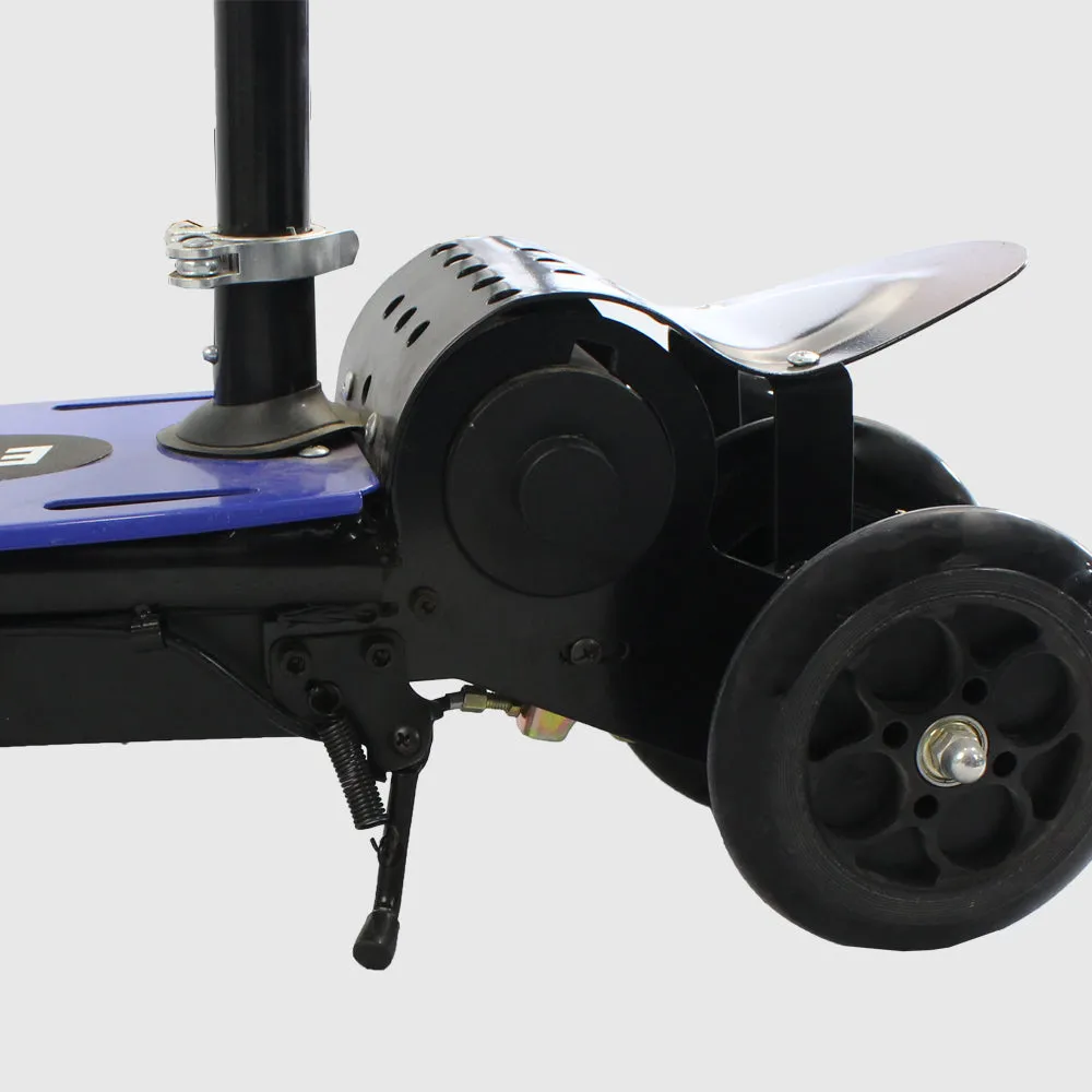 Blue/Black Kick E-Scooter Electric Seat Foldable Kids Electric Scooter