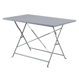 Bolero Perth Grey Pavement Style Folding Table 1100x700mm - CH969