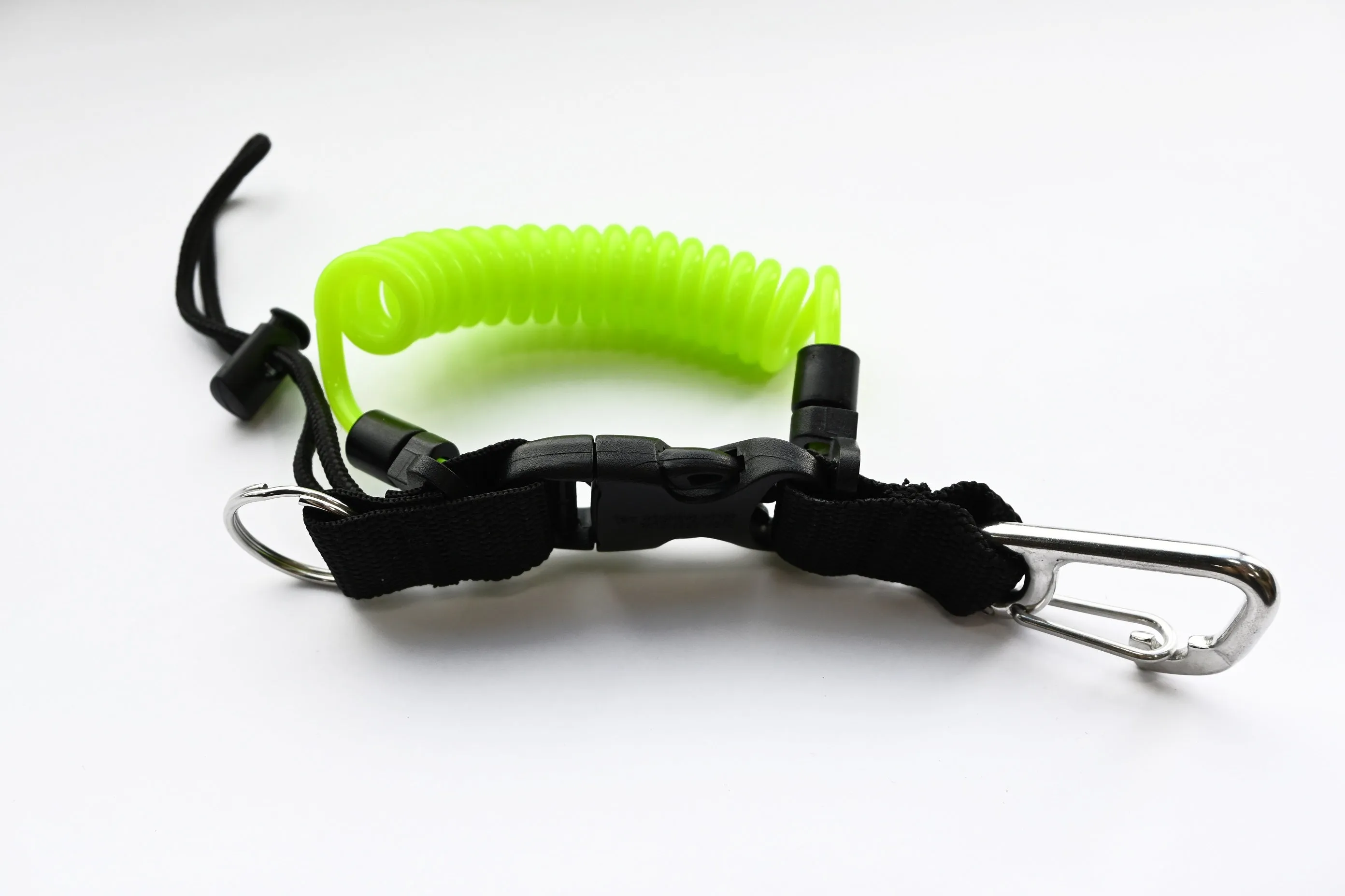 Coil Lanyard with Stainless Steel Carabiner