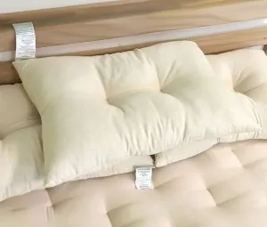 Contour Pillow 100% Natural Kapok with Organic Cotton Cover