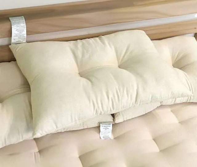 Contour Pillow 100% Natural Kapok with Organic Cotton Cover