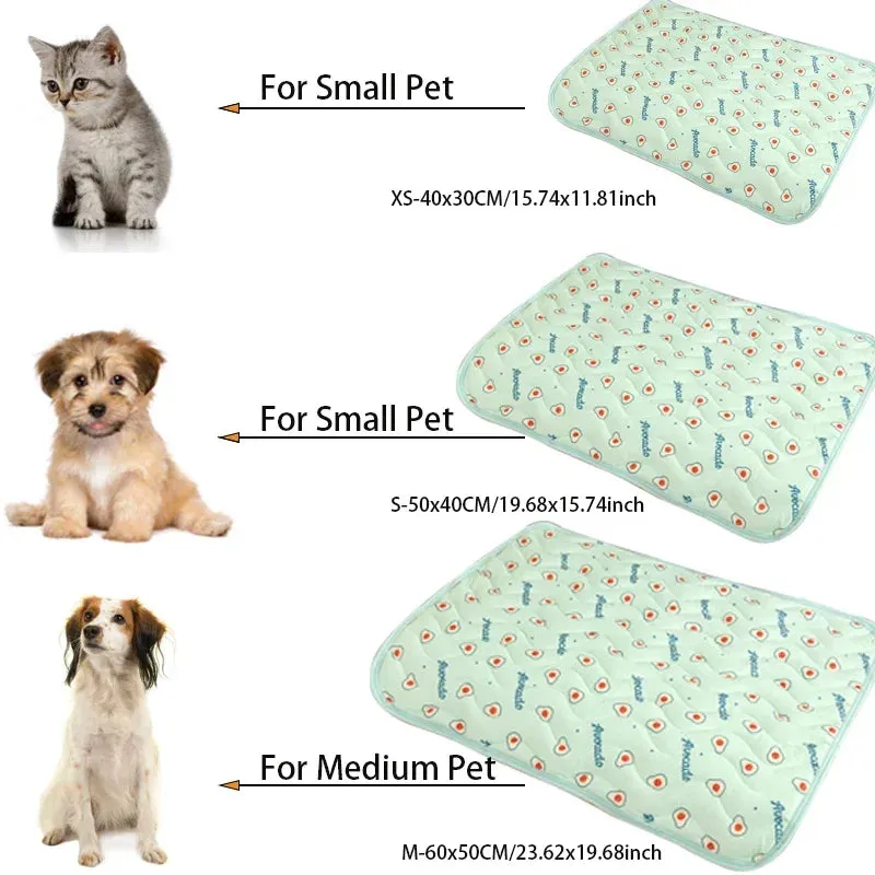 Cooling Pet Mat for Dogs and Cats - Breathable, Washable and Portable Bed Mat