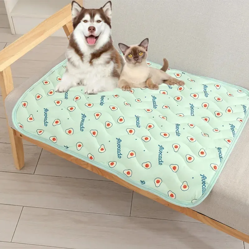 Cooling Pet Mat for Dogs and Cats - Breathable, Washable and Portable Bed Mat