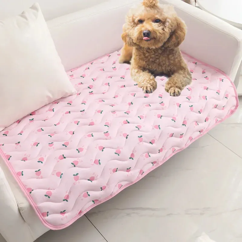 Cooling Pet Mat for Dogs and Cats - Breathable, Washable and Portable Bed Mat