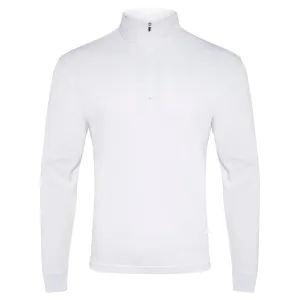 Crew Long Sleeve Polo - White