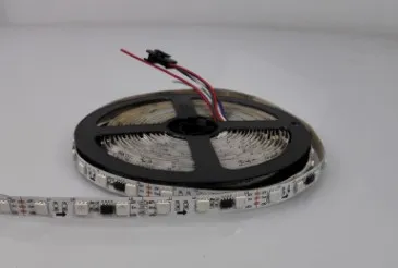 DC 12V TM1914 Breakpoint Continuingly 5050 RGB Color Changing Addressable LED Strip Light 16.4 Ft (500cm) 30LED/Mtr LED Pixel Flexible Tape White PCB