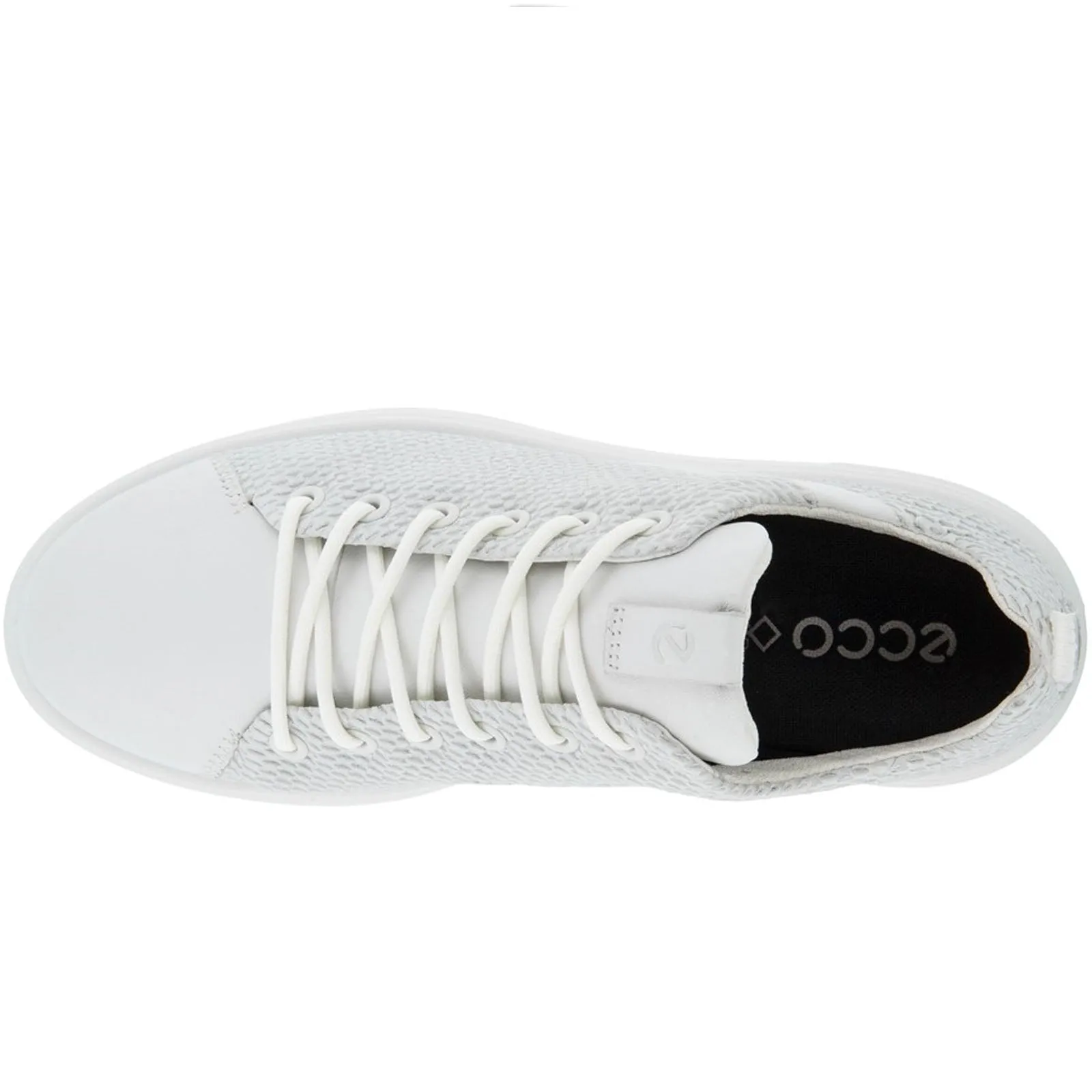 ECCO Womens Street 720 Leather Mesh GORE-TEX Trainers - White