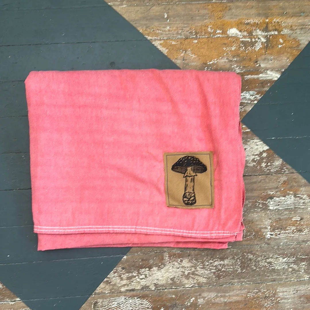 EMBROIDERED PATCH DROP CLOTH BLANKET