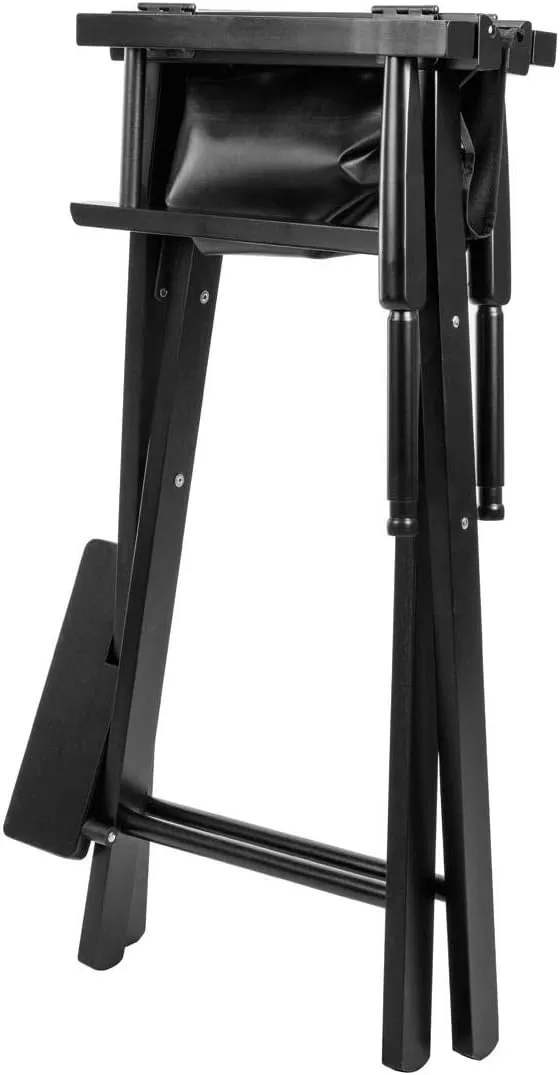 Foldable Aluminum Makeup Director Chair With Footrest And Headrest Y197