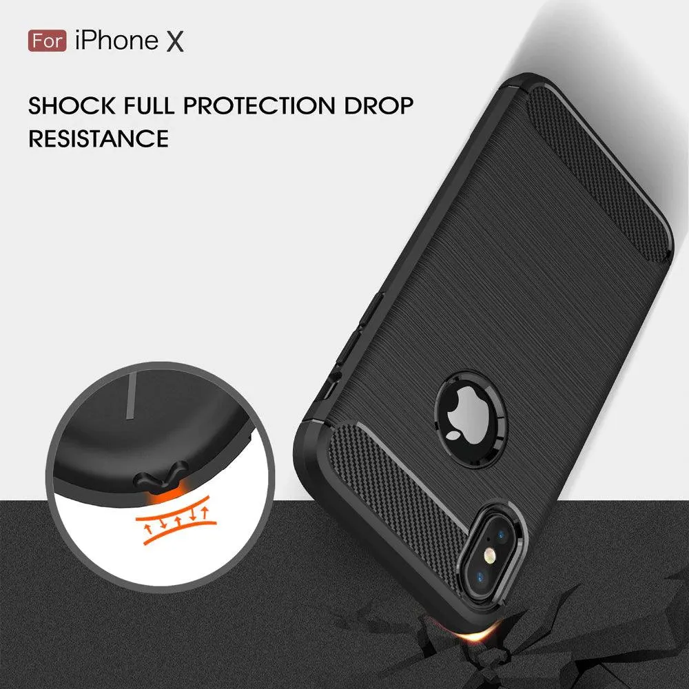 For Apple iPhone X/Xs Armour Shockproof Gel Case Silicone Cover Case Thin
