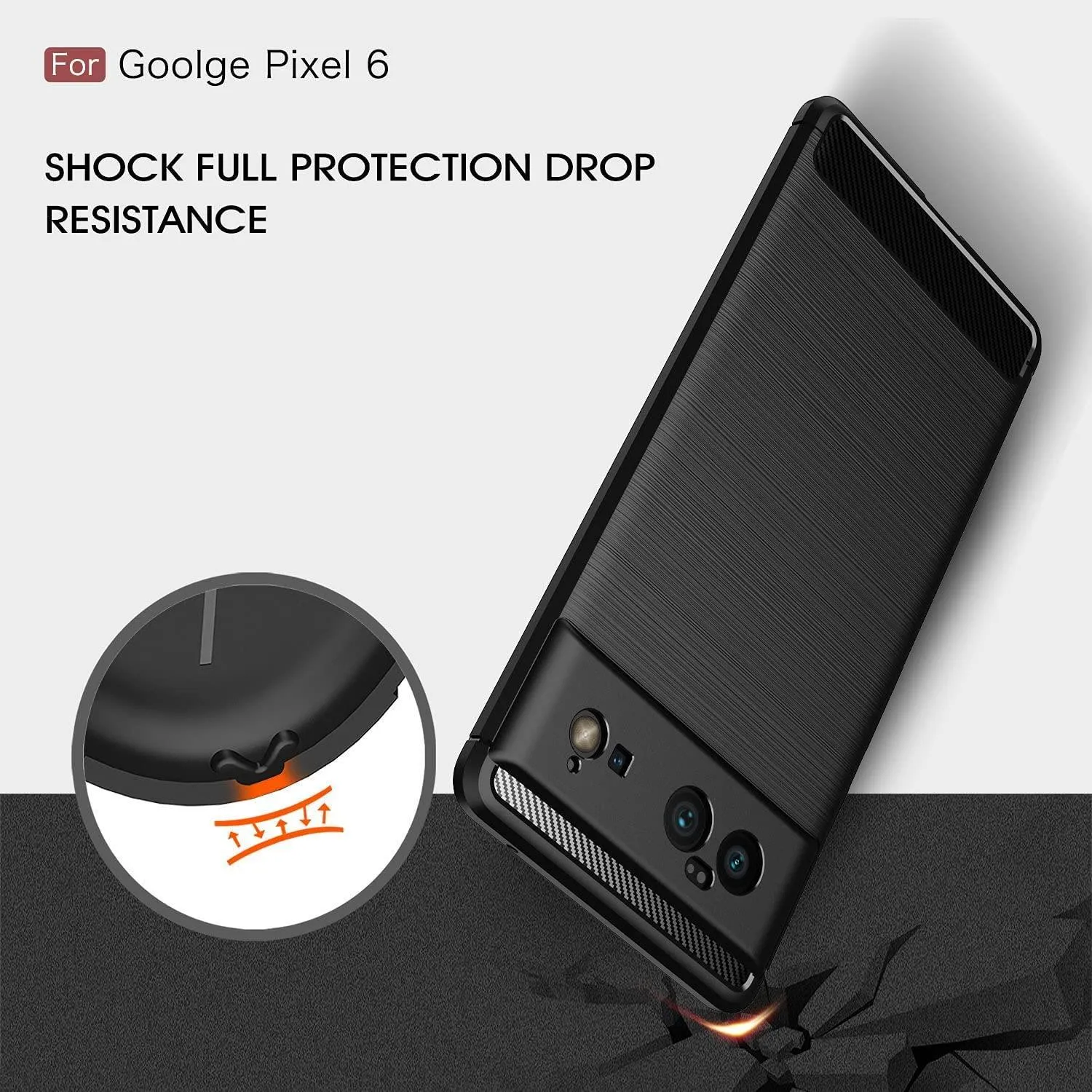 For Google Pixel 6 Armour Shockproof Gel Case Silicone Cover Case Thin