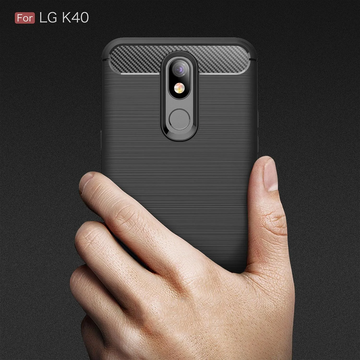 For LG K40 Armour Shockproof Gel Case Silicone Cover Case Thin