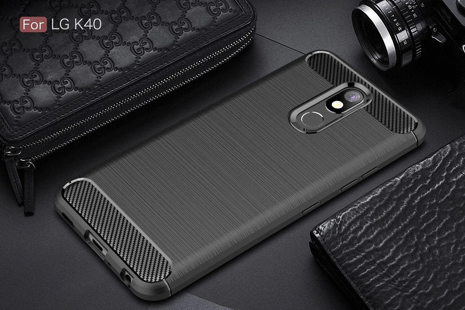 For LG K40 Armour Shockproof Gel Case Silicone Cover Case Thin