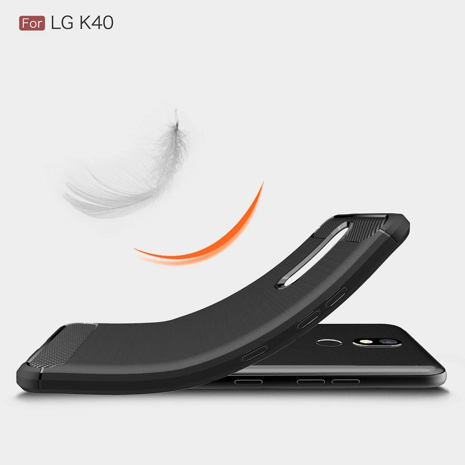 For LG K40 Armour Shockproof Gel Case Silicone Cover Case Thin