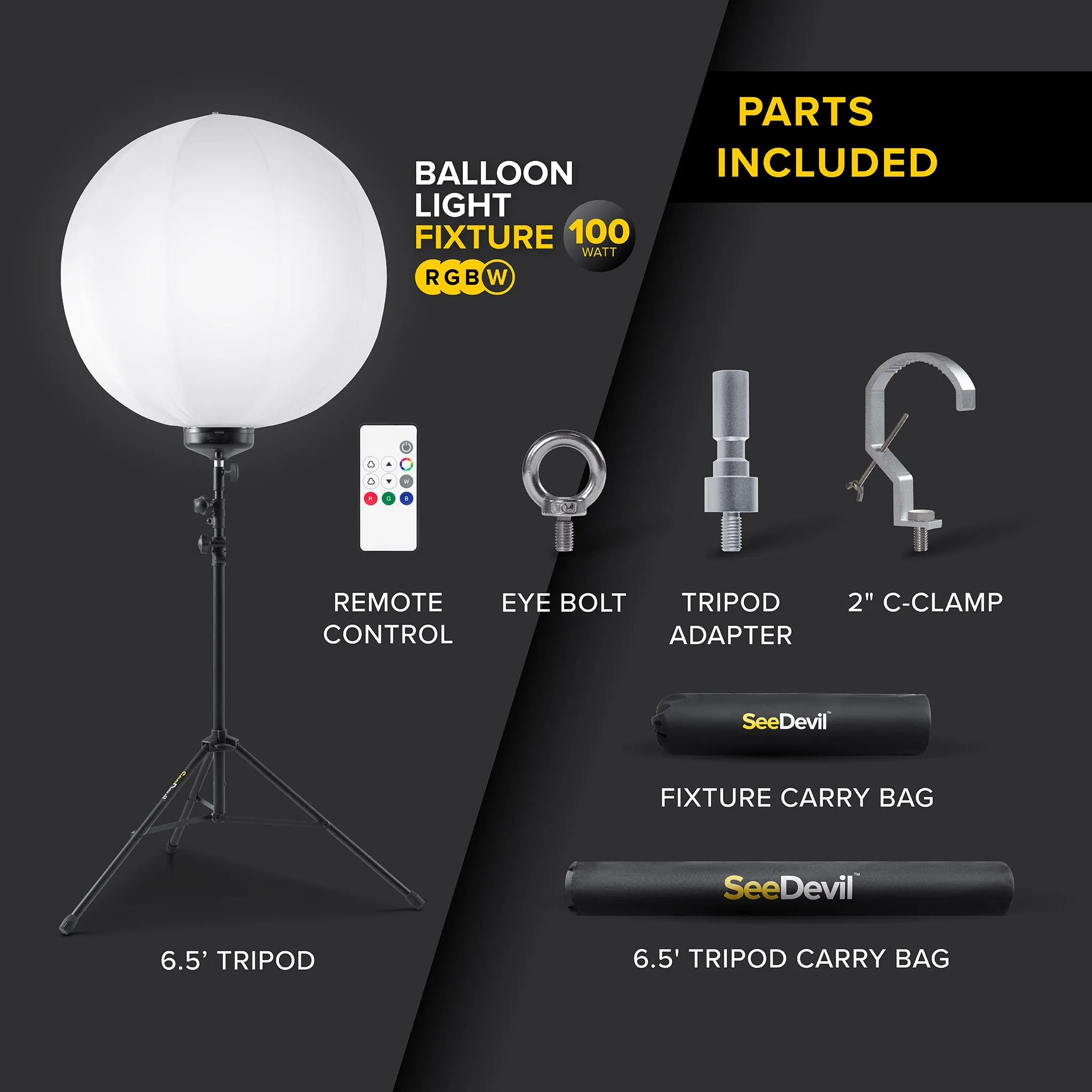 G3 100 Watt RGBW Balloon Light Kit